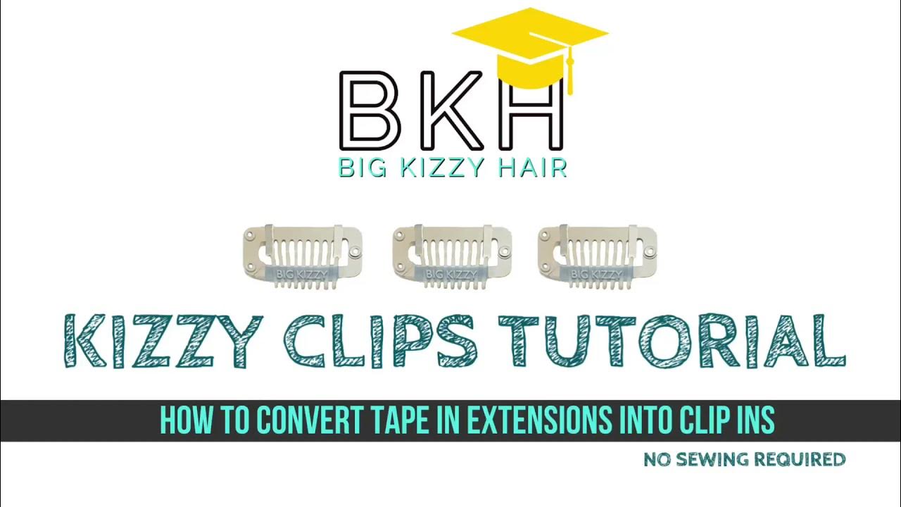 How to Convert Your Tape In Hair Extensions into Clip In Extensions 