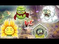 Super Bean and Sunflower Queen vs House Gargantuar and Yeti | Plants vs Zombies Garden Warfare 2