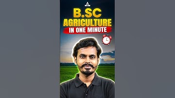 CUET 2025 | B.SC Agriculture in Minute ⏰🔥#shorts #agriculture