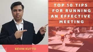 How To Run More Effective Meeting Top 10 Tips How To Conduct An Effective Meeting