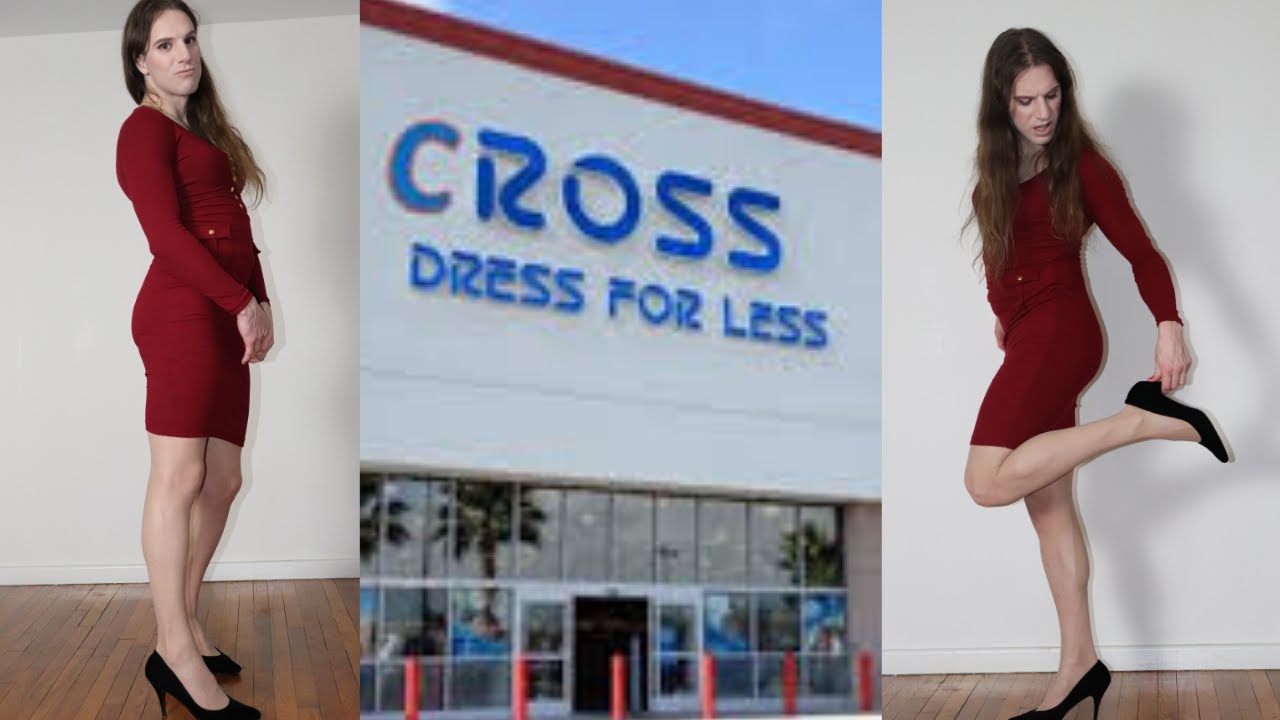 Crossdresser tries on clearance dresses at Ross / Public Crossdressing