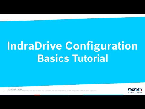IndraDrive Configuration - Basics Tutorial - Bosch Rexroth