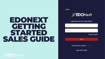 EDONext Getting Started Sales Guide