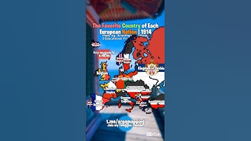 The Favorite Country of Each European Nation | 1914 #europe #ww1 #mapping #mapper #map