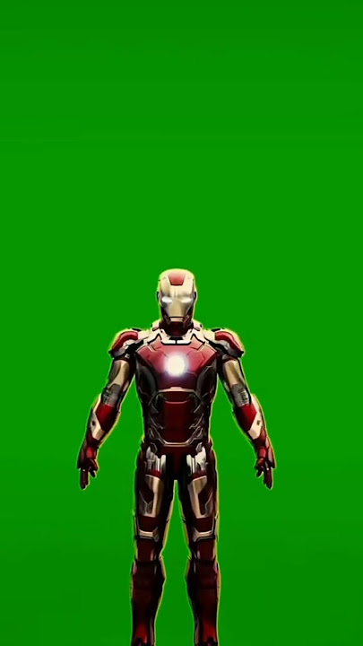 iron man suit full body green screen #greenscreen #shorts
