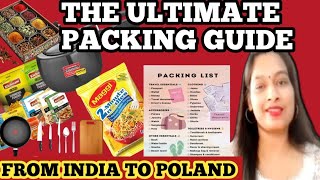 POLAND WORK VISA NEW UPDATE||INDIA TO POLAND 🇵🇱 PACKING CHECKLIST2026!🧳WHAT TO PACK|IMPORTANT TIPS|