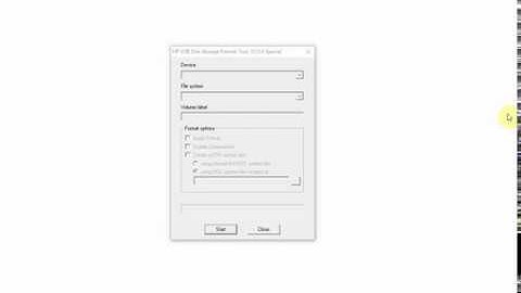 Форматируем флешку программой HP Usb Disk Storage Format Tool
