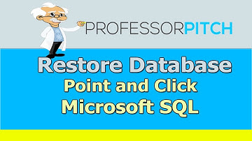 SQL - Restore DataBase Point and Click