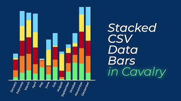 Stacked CSV Data Bar Charts in Cavalry