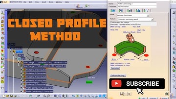 Profile Contouring - Closed Contouring Method/CATIA V5/Tutorial video/CADCAM Tutorial/3d experience