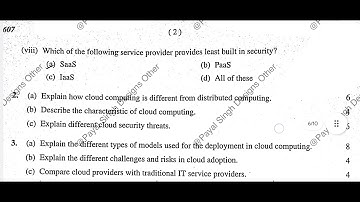 Jharkhand Diploma 6th Semester Cloud Computing | PYQ | 2022| CSE| #questionpaper #6thsemester