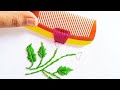Amazing tricks of flower hand embroidery, new stitch, hand embroidery tutorial, kadai design