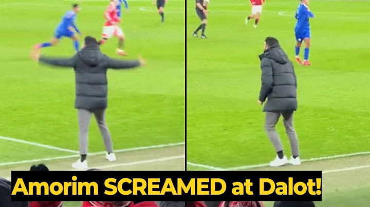 Amorim was ANGRY at Dalot during the game against Leicester | Man Utd News