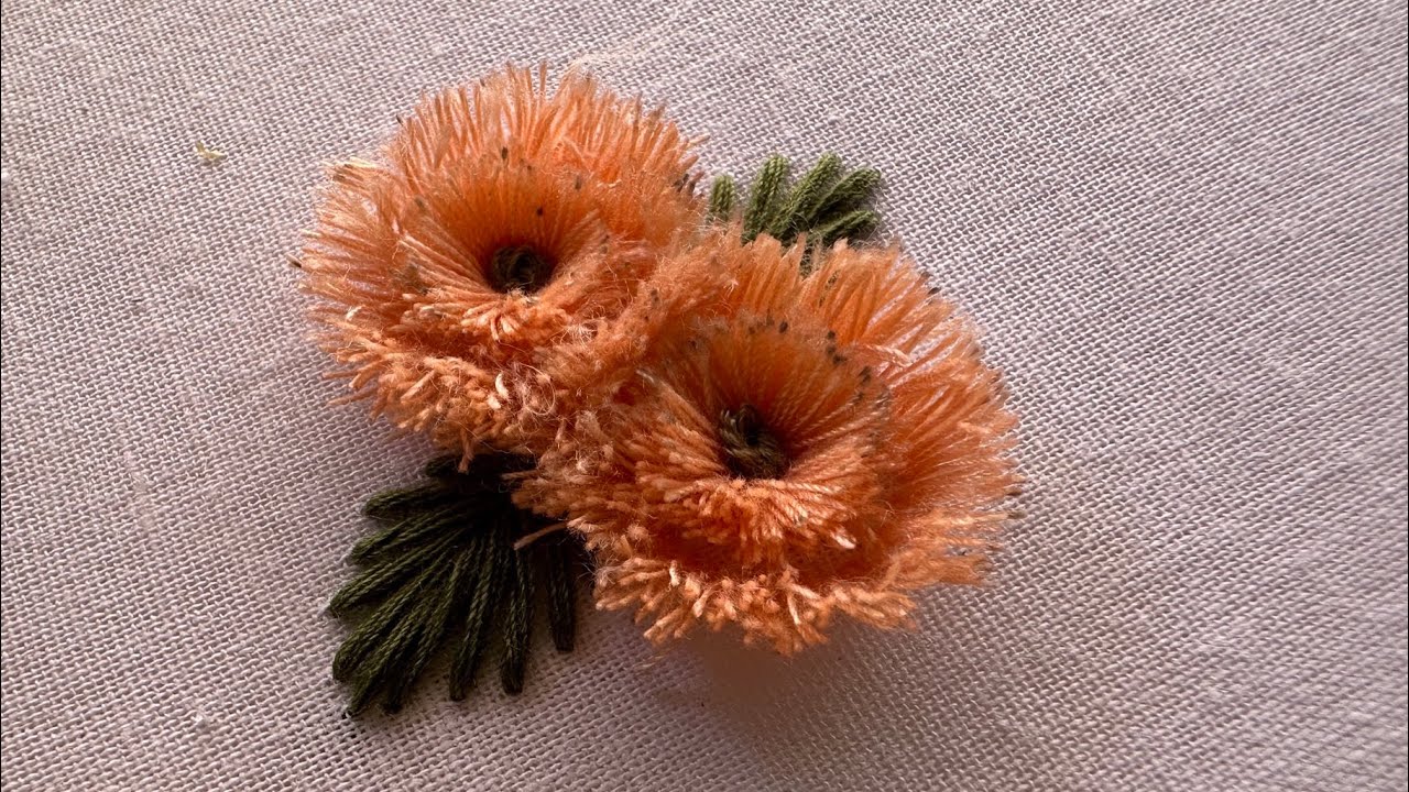 Creative flower embroidery | hand embroidery | hand craft | Kadhai