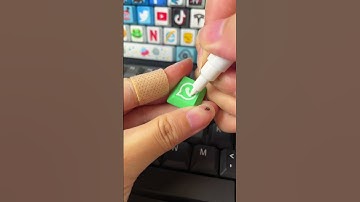 Drawing WhatsApp on the keyboard #shorts #diy #art #keyboard #tiktok #trending #whatsapp #artwork