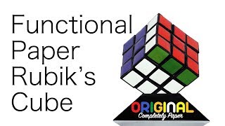 Functional Paper Rubik's Cube 3x3x3 | DIY