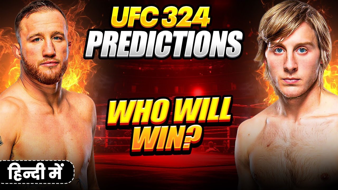 UFC 324 Predictions: Will Paddy Pimblett beat JUSTIN GAETHJE? Fight Predictions & Analysis in हिंदी 