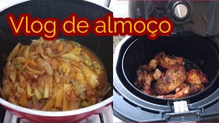 Frango assado na Airfryer | mistura deliciosa | abobrinha simples fácil de faze #fogaodeluz