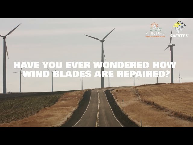 Repair a Wind Turbine Blade with Sunrez UV Cure Prepreg class=