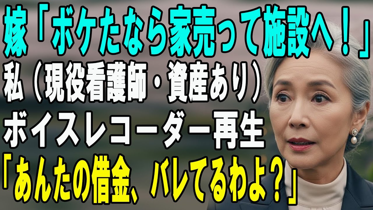 週3で冷蔵庫を漁る嫁「ボケた老人は施設へ行け！」私「その暴言、全部録音してるけど？」→震える嫁に500万の借用書を突きつけた結果www【シニアライフ】【60代以上の方へ】