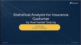 Project Probability Course Pacmann - Statistical Analysis for Insurance Customer