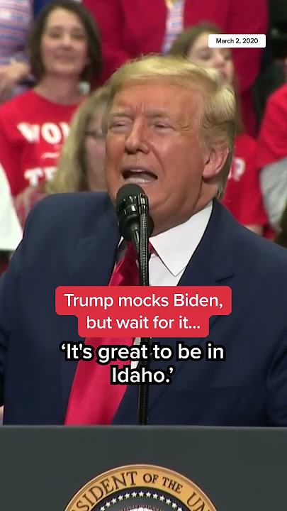 Trump mocks Biden, but wait for it..