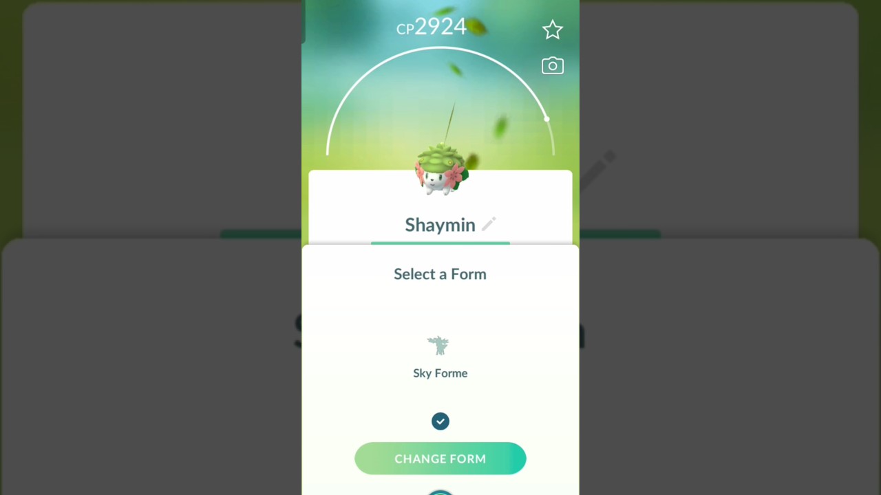 🤯 Change form shaymin in pokemon go
