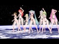 【MMD】Tdaシスターズ　Tell Your World フル透け新モデル