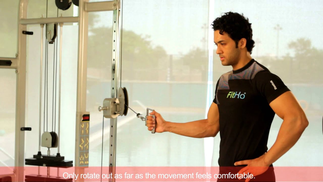 Cable Internal Rotation - YouTube