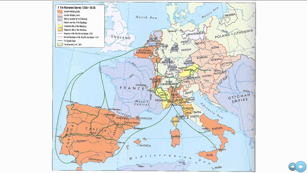 Держава габсбургов. Империя Габсбургов карта 16 век. Империя Габсбургов в 17 веке карта. Империя Габсбургов в 16 веке карта. Испания 17 век карта.