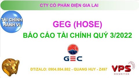 GEG - BCTC QUÝ 3/2022