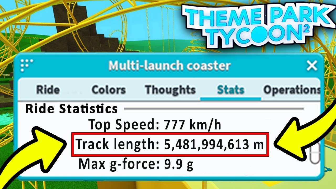 Longest Roller Coaster Ever Theme Park Tycoon Roblox Youtube - biggest rollercoaster ever roblox themepark tycoon 2 youtube