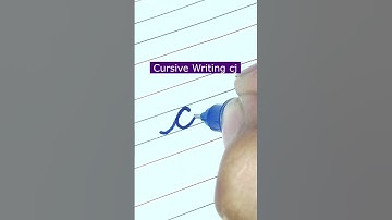 How to write small letter cj | Cursive writing a to z #cursivewriting #handwriting  #shorts
