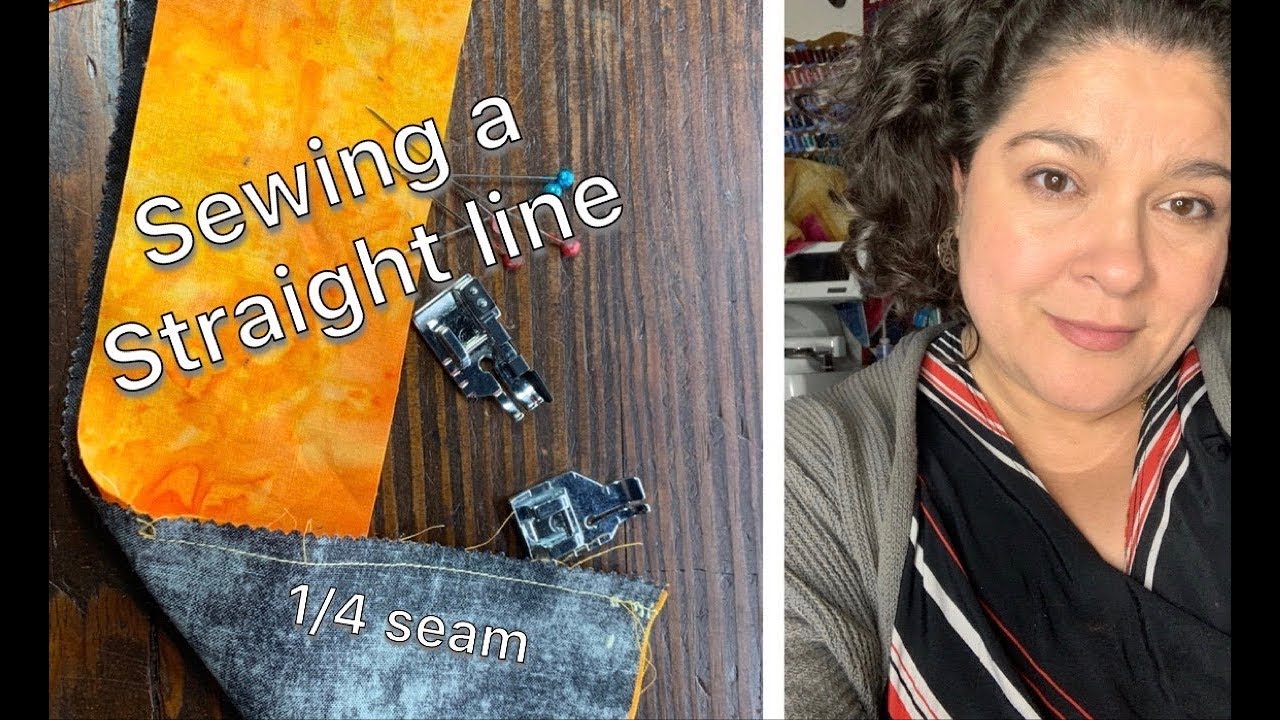1/4" Quarter Inch foot Sewing a Straight line Tutorial YouTube