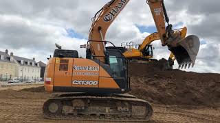 Champion Groundworks CASE CX130D “Tracking in Soil” on reinstatement works in Newquay, Cornwall.