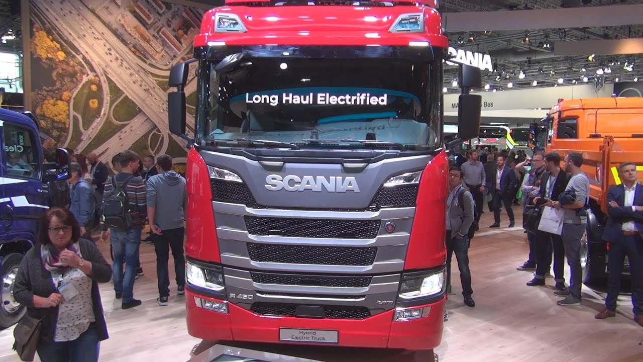 Scania R 450 A4x2nb Hybrid Electric Ehighway Adapted Tractor Truck 2019 Exterior And Interior