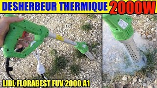 desherbeur thermique lidl florabest (parkside puv 2000 a1) hot-air weed  killer - YouTube