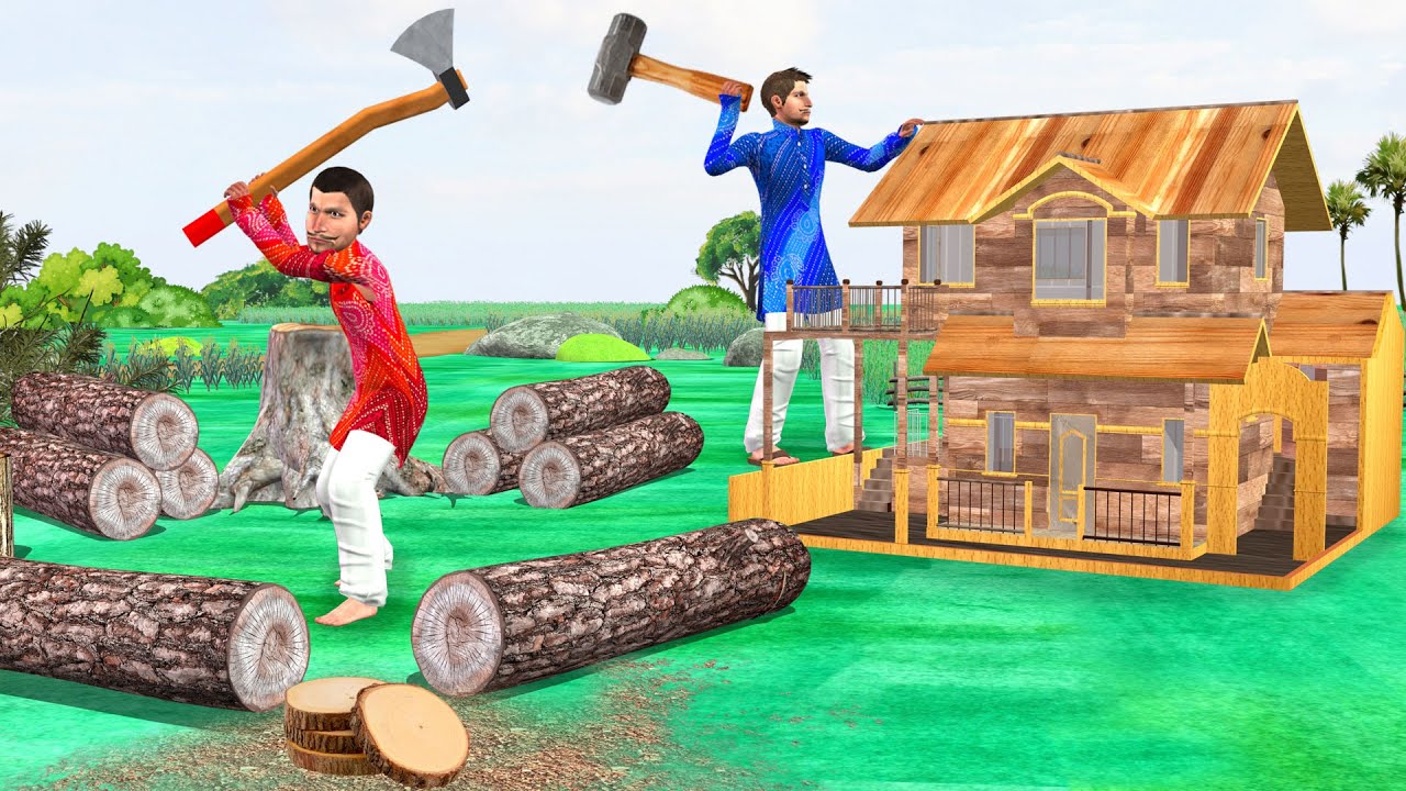 गरीब बढ़ई की लकड़ी घर Garib Carpenter Mini Wooden House Hindi Comedy Video Moral Stories Funny Video