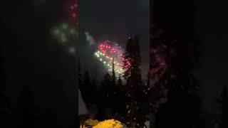 Saturday night Balcony Fireworks Short #fireworks #resortlife  #skiresort #snowboard #snow #mountain