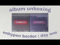 GROUP ORDER ALBUM UNBOXING ENHYPEN BORDER : DAY ONE
