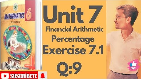 Maths Class 6|Exercise 7.1| Q:9 Sindh text book boards