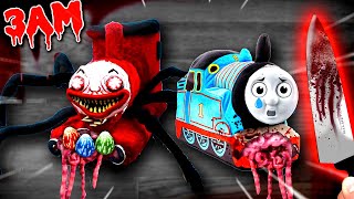 CUTTING OPEN THOMAS THE TRAIN AND CHOO CHOO CHARLES DOLLS AT 3AM!! (BAD IDEA)