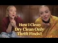 How i clean dry clean only thrift finds!!