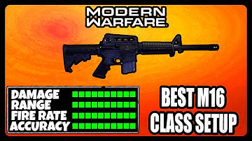 HOW TO MAKE THE M16 IN MODERN WARFARE! MOST OVERPOWERED M16 CLASS SETUP!