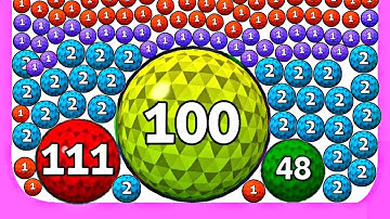PUFF UP - 2048 ASMR Gameplay ( Satisfying Math Games (Puzzle Level Up Balls Numbers) Part 1
