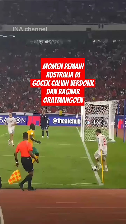 Momen pemain Australia di gocek verdonk dan ragnar #timnasindonesia #pemaintimnas #timnas