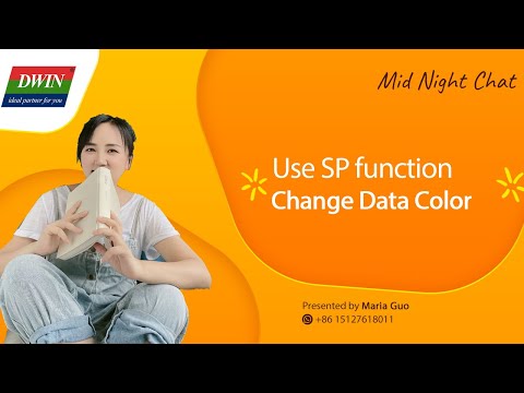Maria's Chat: Change the data color via SP function #dwin #dgus