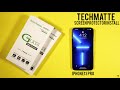 Techmatte amfilm screen protector install for iphone 13 series does it protect