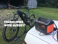 Charging an eBike with the Jackery 1000!