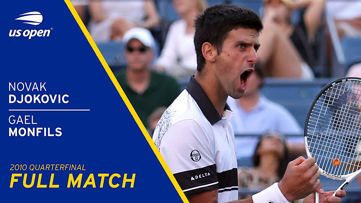 Novak Djokovic vs Gael Monfils Full Match | 2010 US Open Quarterfinal